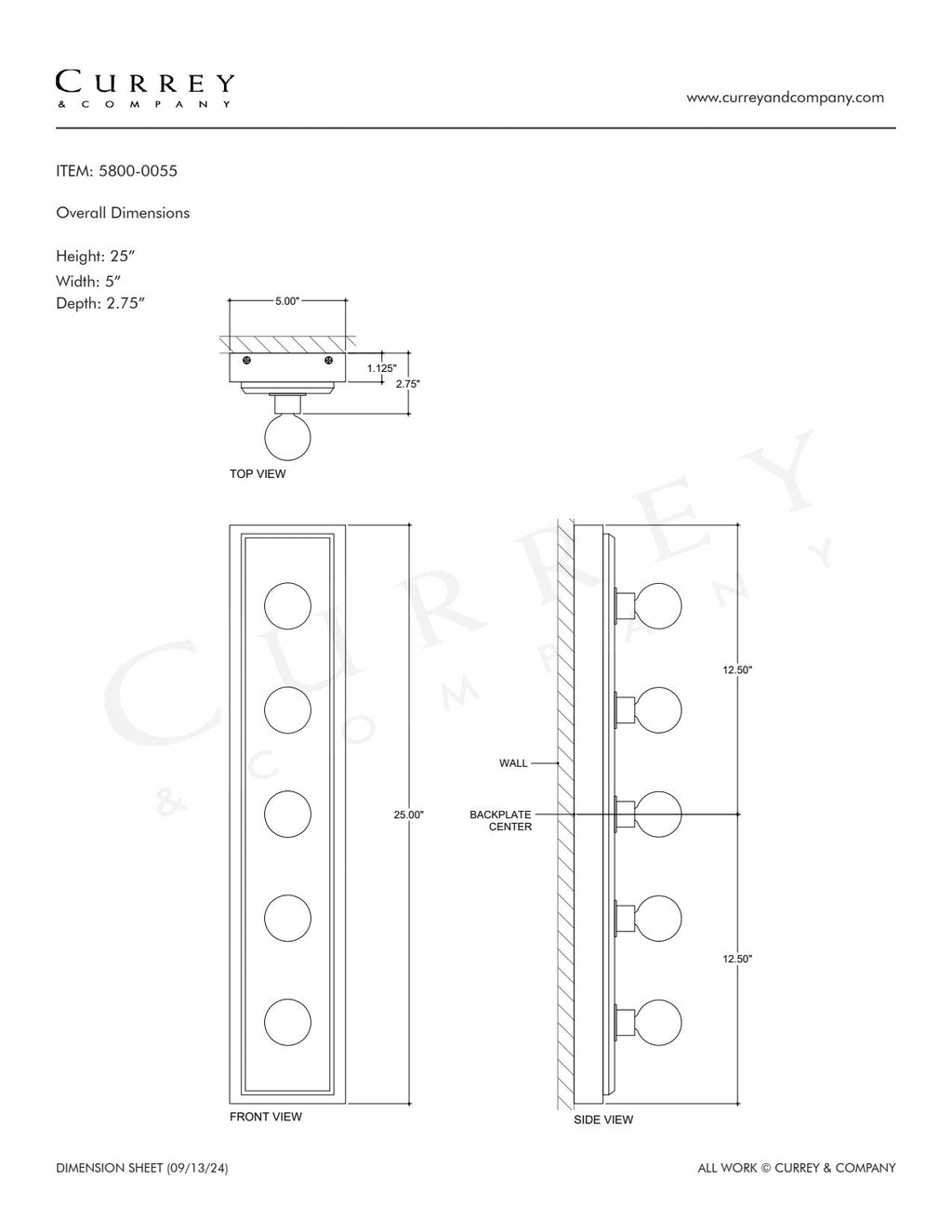 Berdine Large Brass Design Wall Sconce