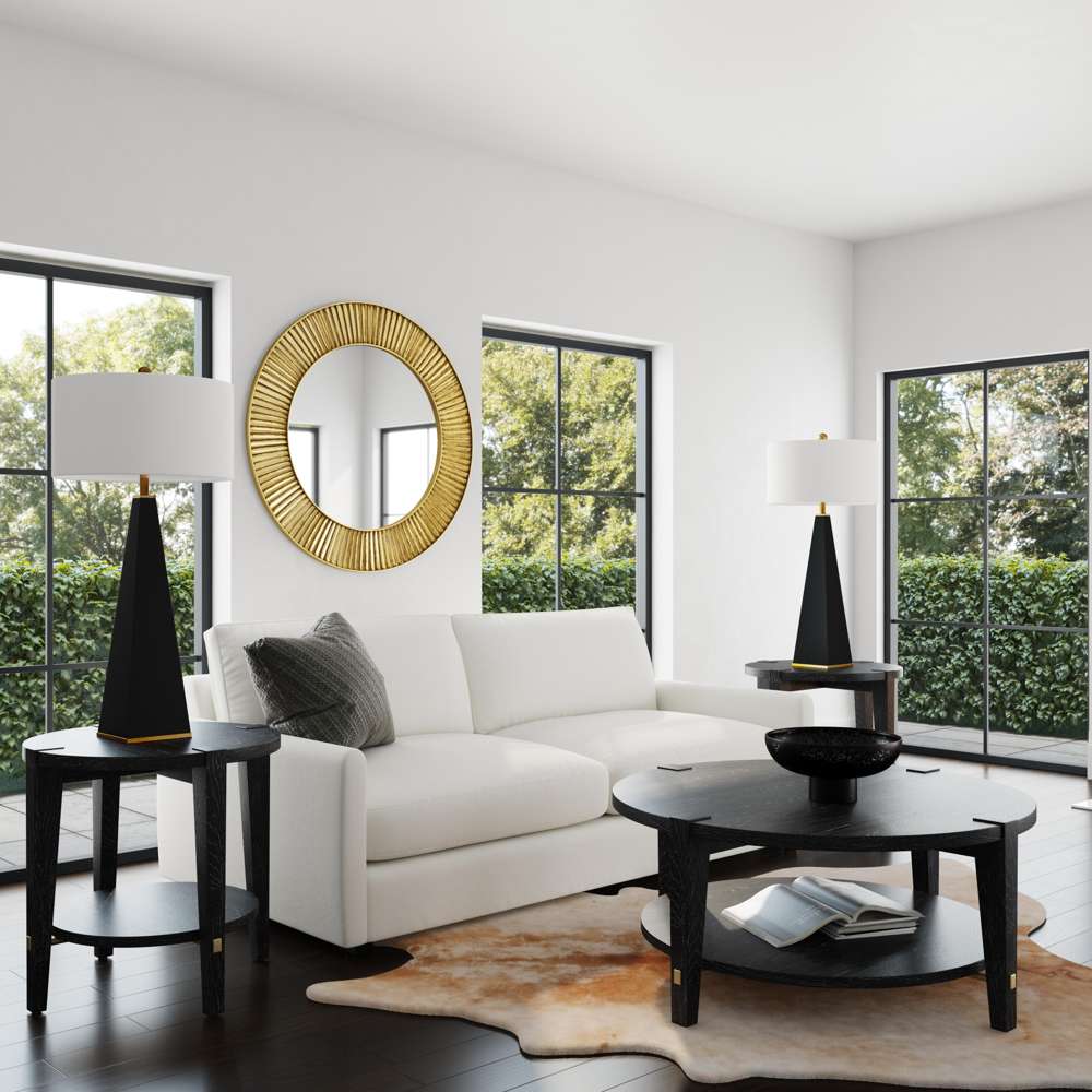 Elle 36" Tall Bricolage Black Table Lamp - view 3