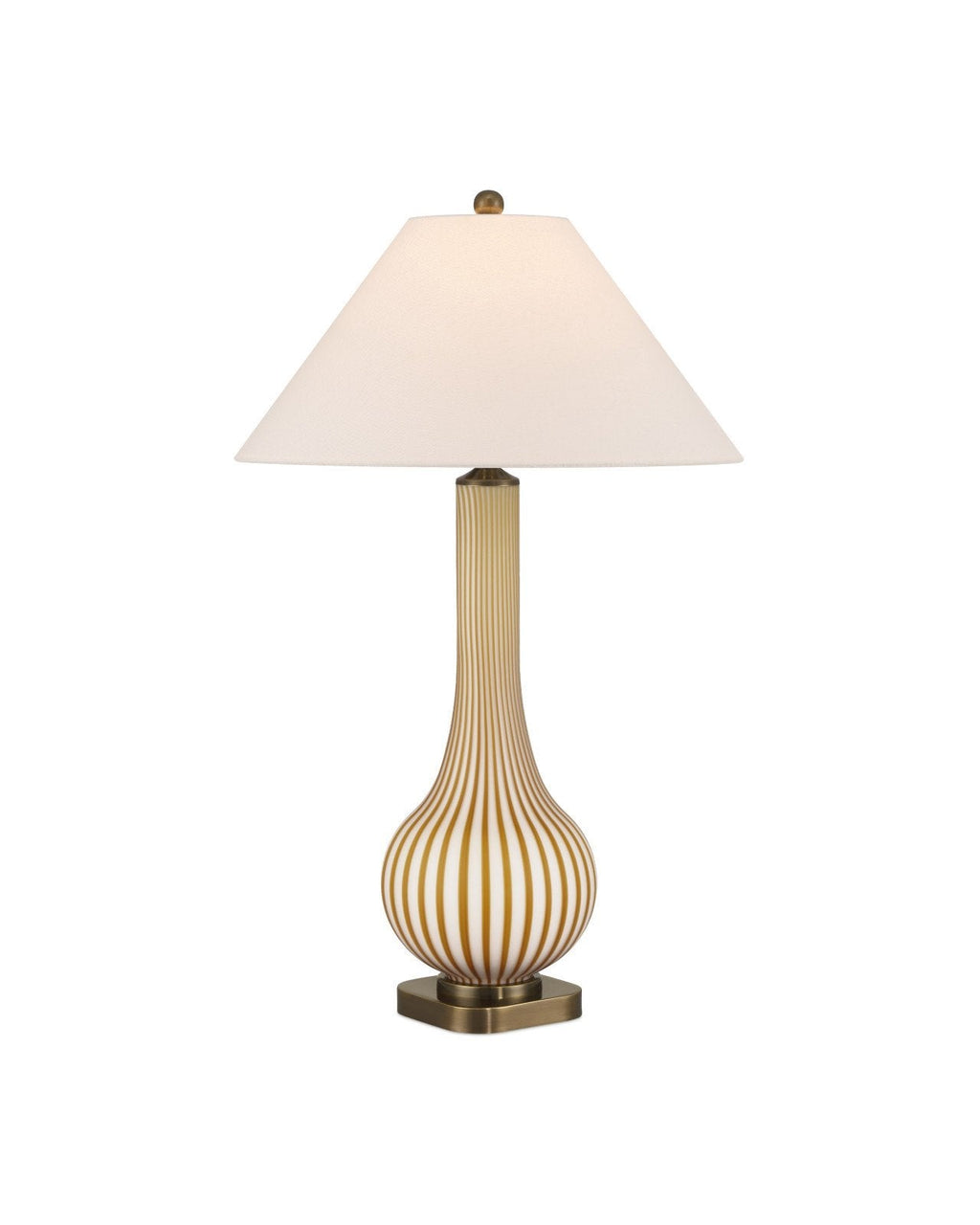 Striae Glass Table Lamp