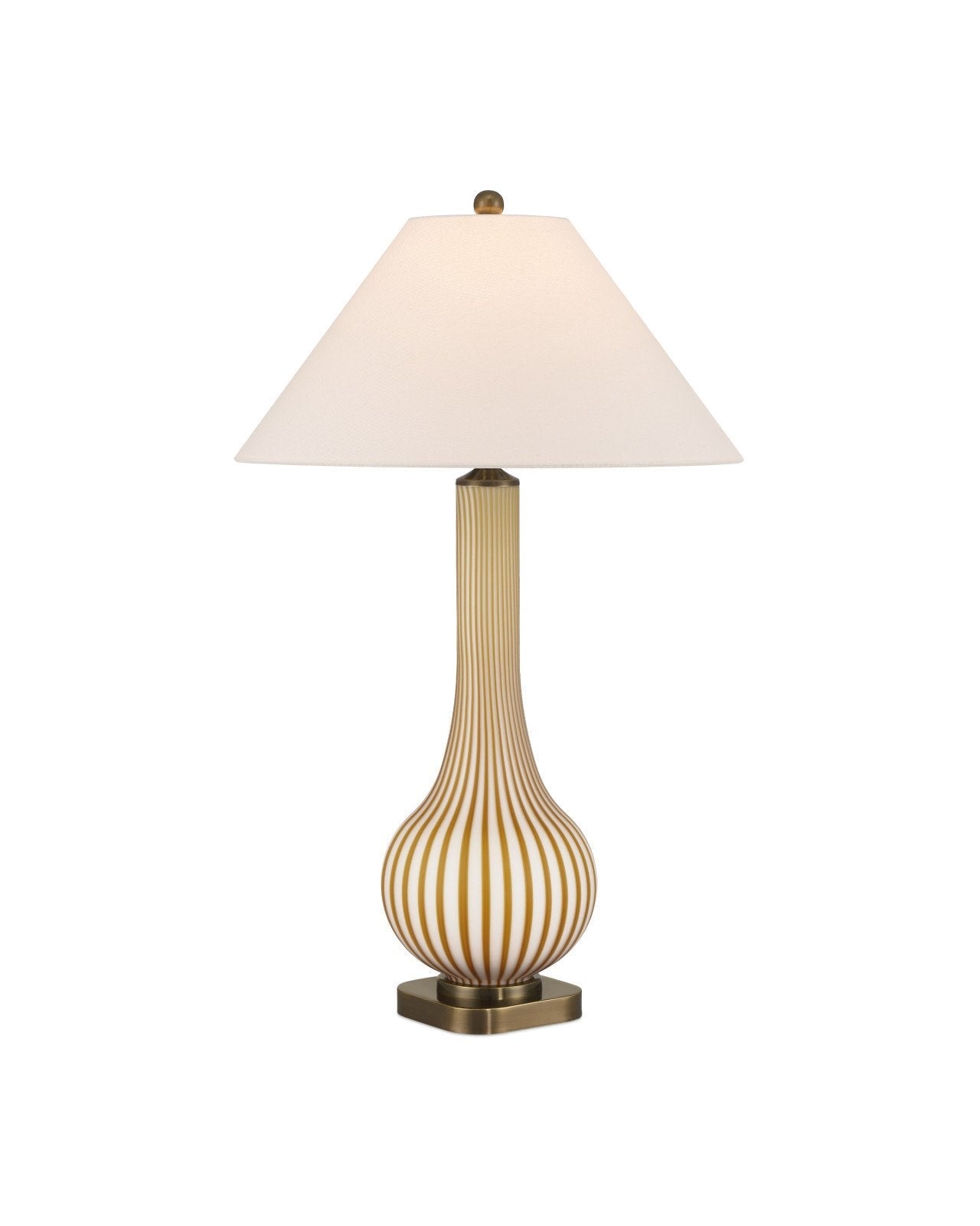 Striae Glass Table Lamp