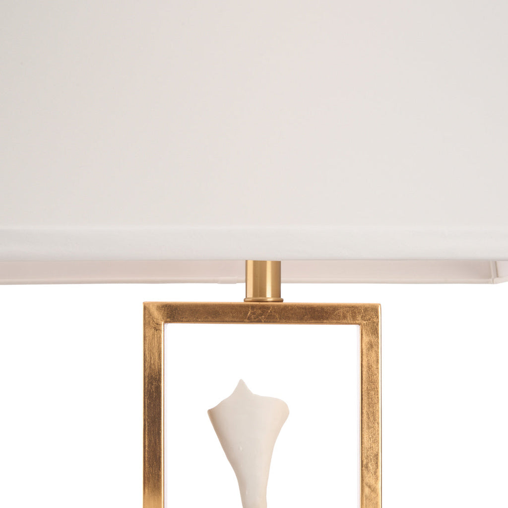 Cain Calla Lily Metal Golden Table Lamp