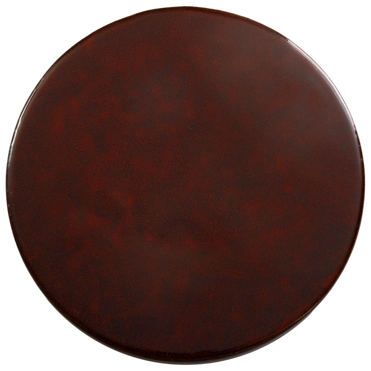 Hourglass Red Ceramic Garden Stool -- view 5