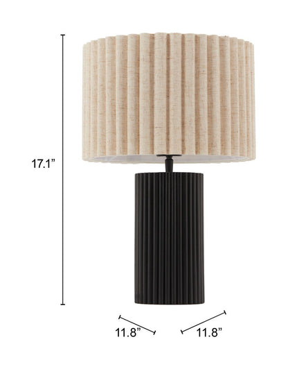 Aurora Steel Black Table Lamp -- view 6