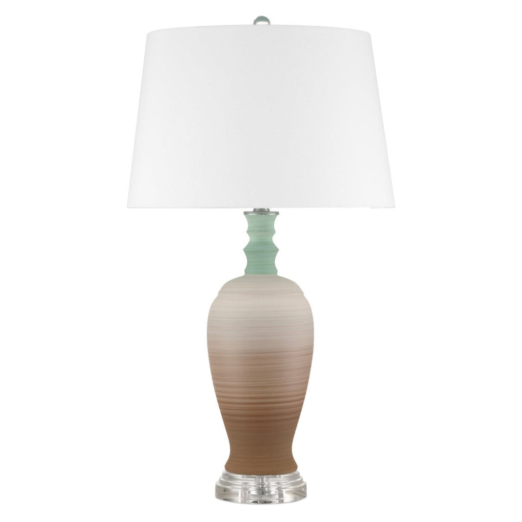 Happy 80's Brown Porcelain Table Lamp