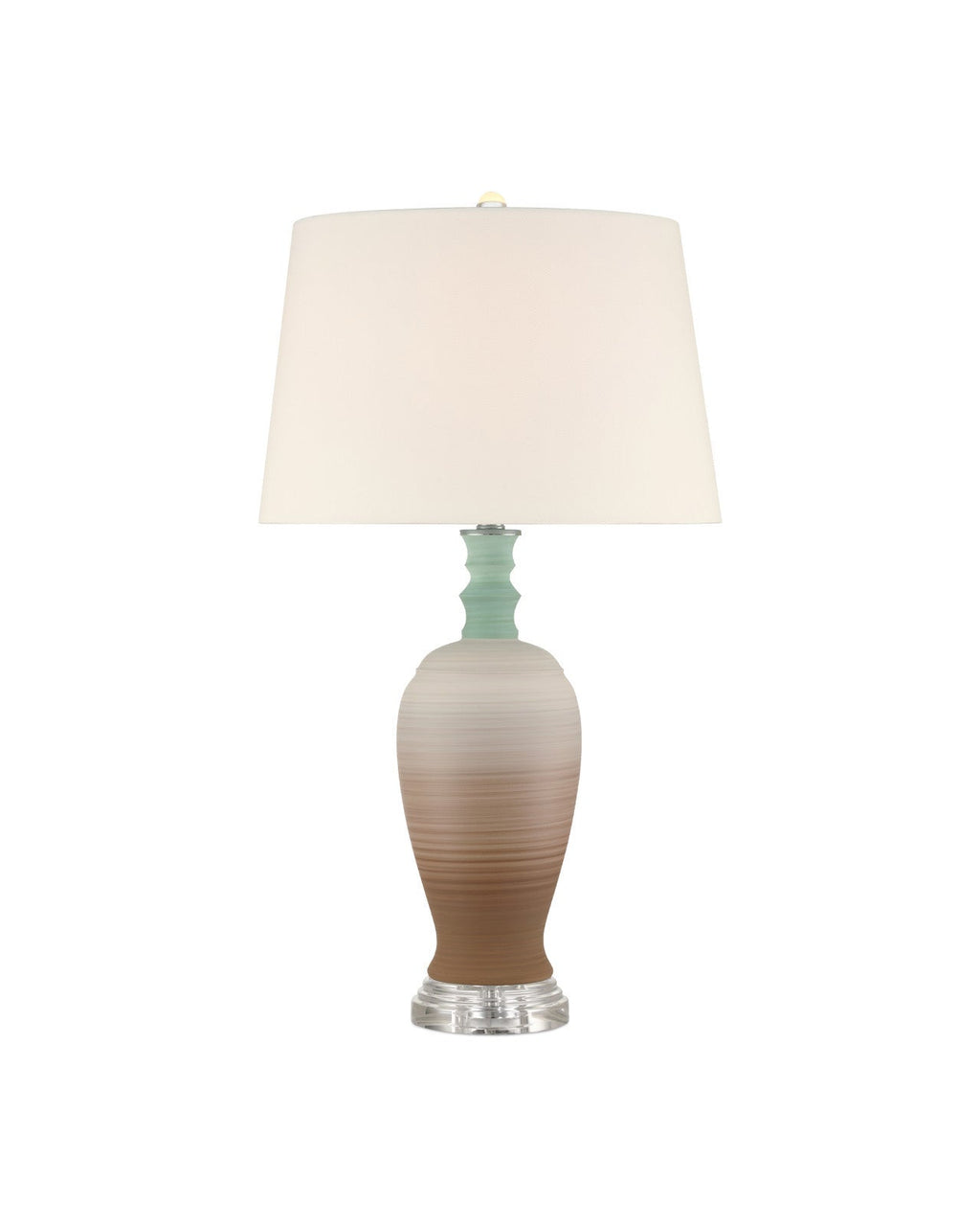 Happy 80's Brown Porcelain Table Lamp