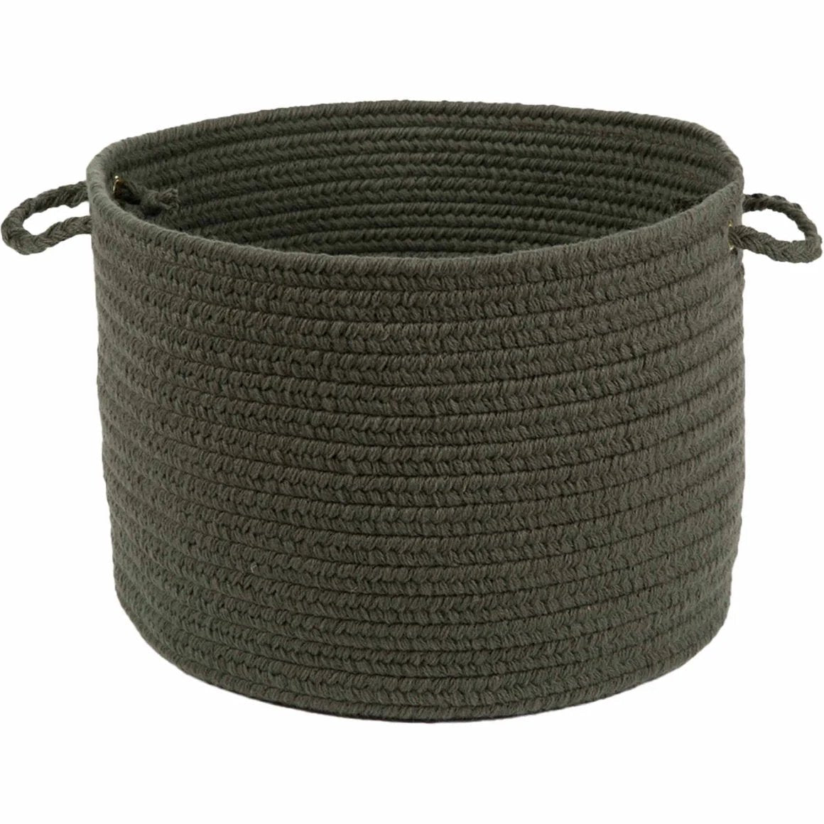 Wool Solids Flat Braid Handmade Basket -- view 6