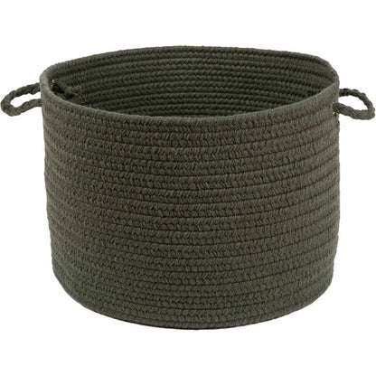 Wool Solids Flat Braid Handmade Basket -- view 6