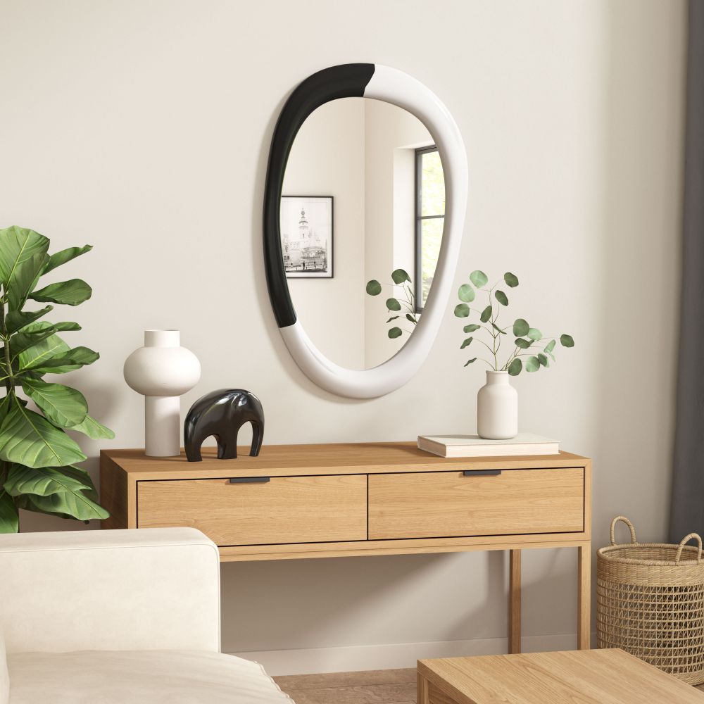 Muna Wood Frame Wall Mirror -- view 2