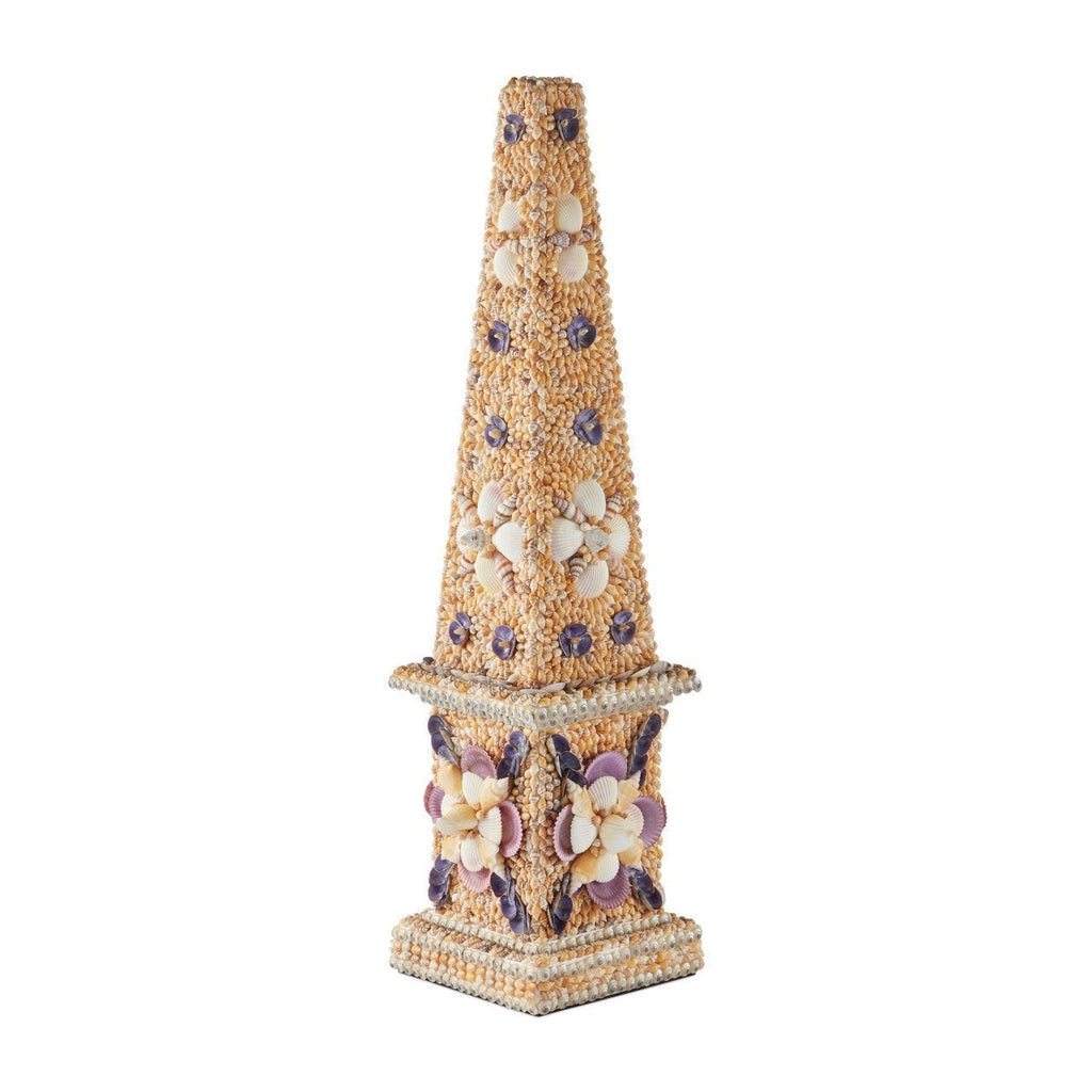 Coquillage Tall Obelisk Decorative Sculpture