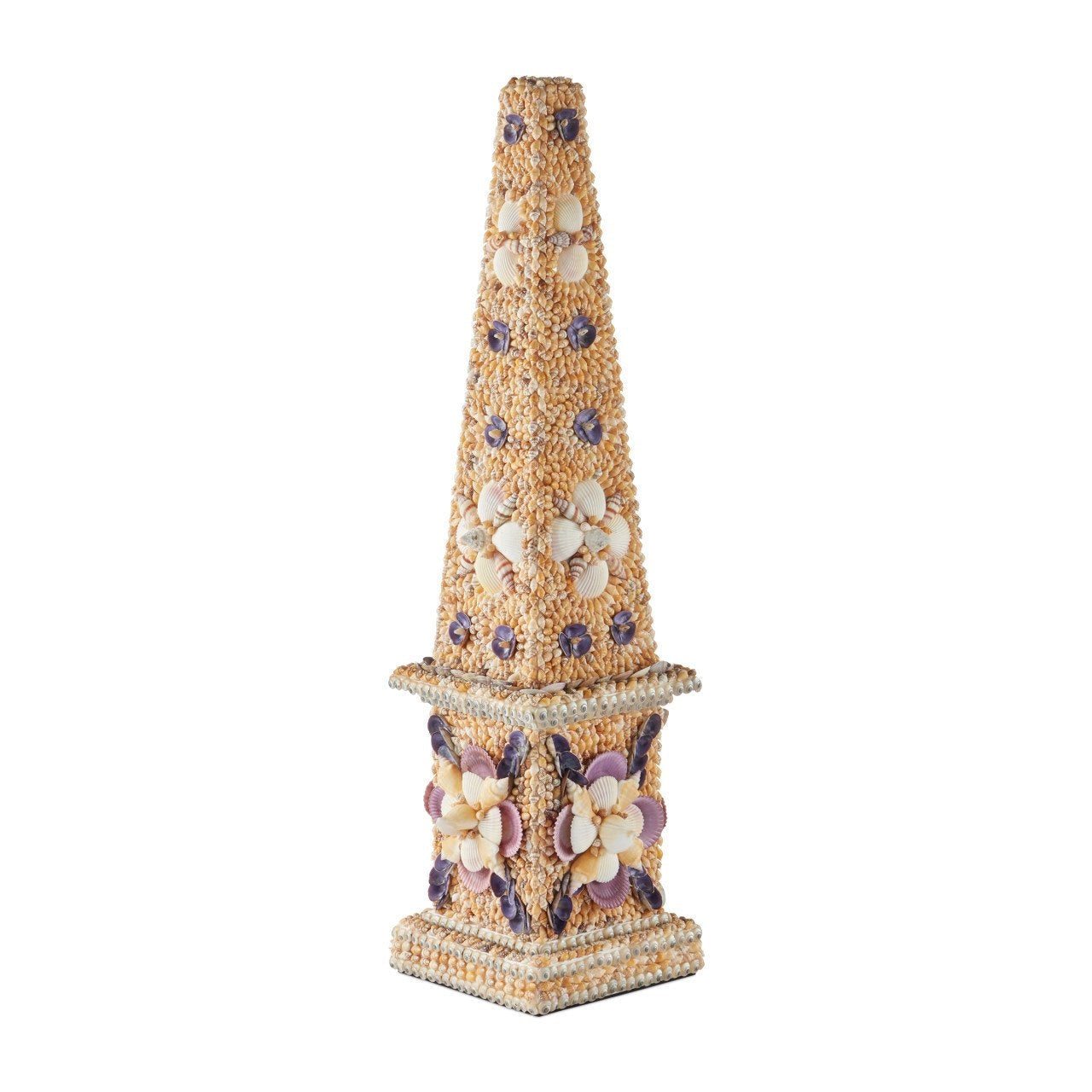 Coquillage Tall Obelisk Decorative Sculpture