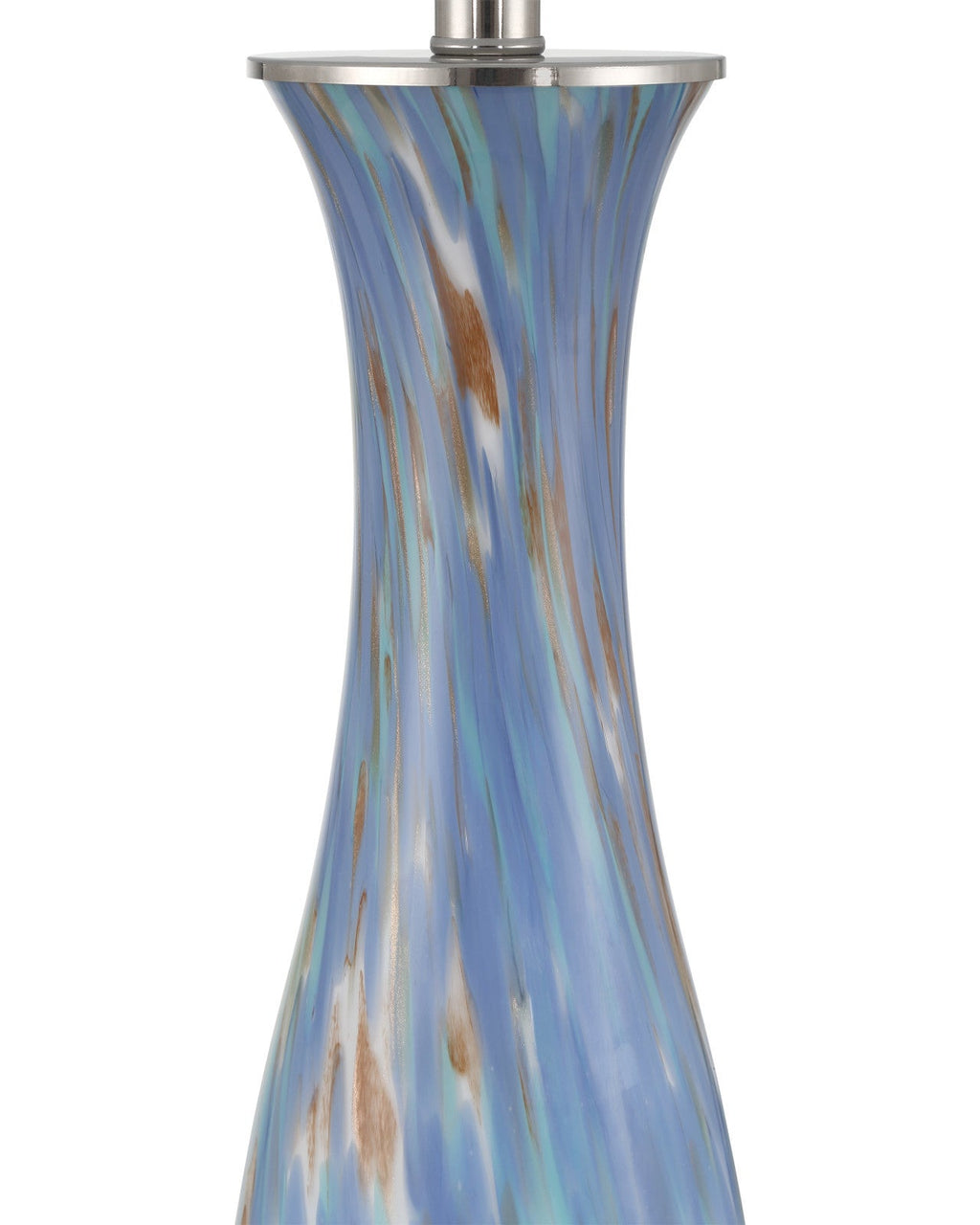 Lapis Blue Glass Table Lamp
