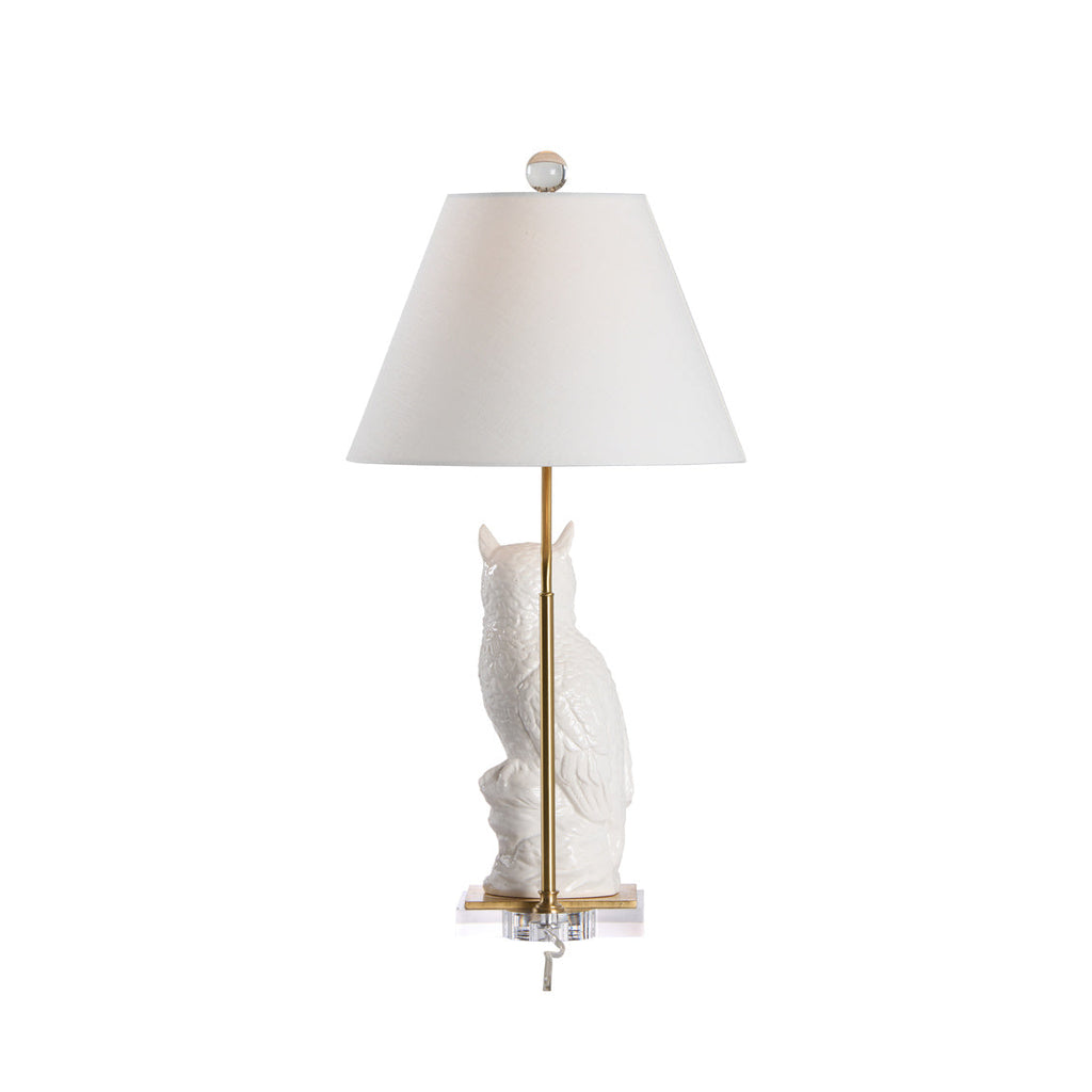 Hoot Ceramic Owl Table Lamp
