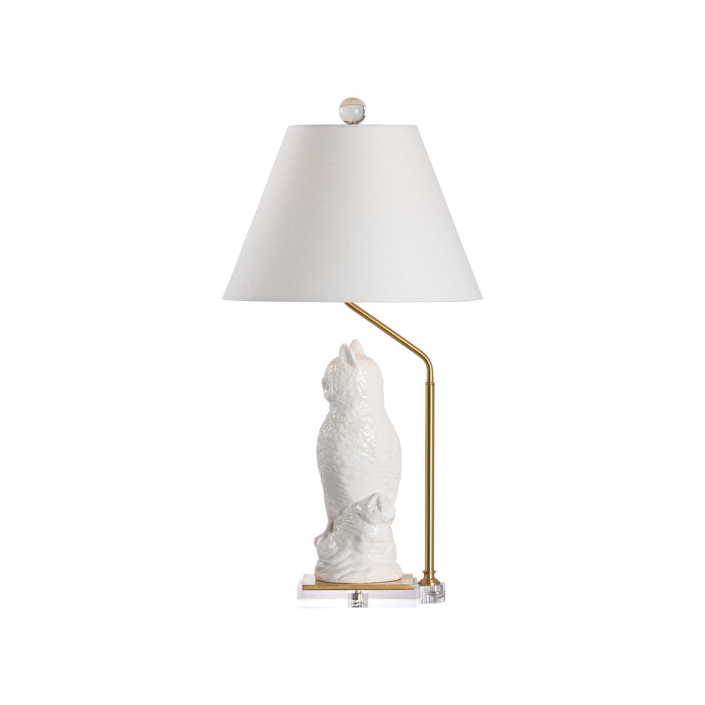 Hoot Ceramic Owl Table Lamp
