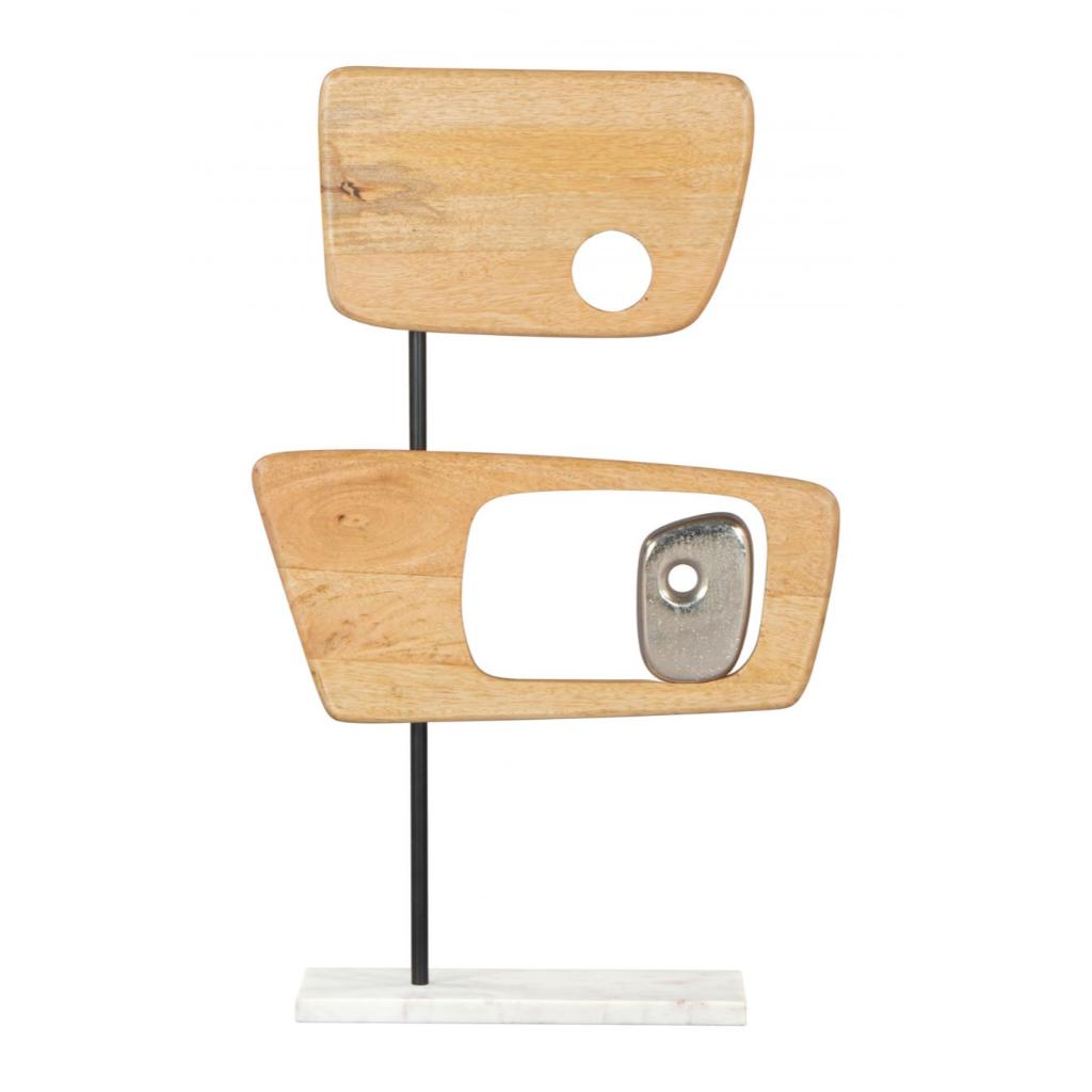 Wize Natural Wooden Table Sculpture