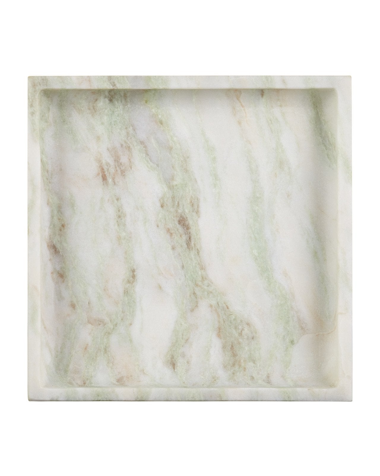 Bilbao White Onyx Square Tray
