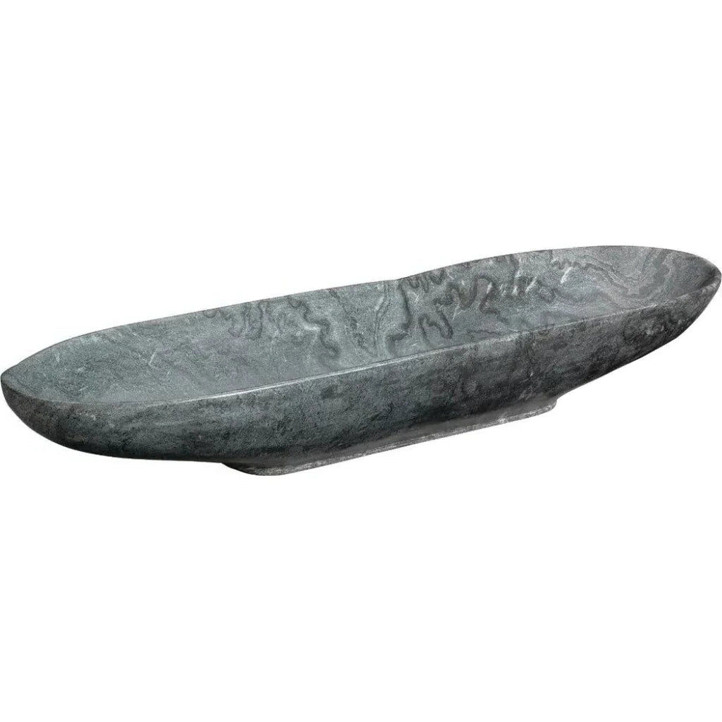 Long Oval Handmade Marble Bowl -- view 8