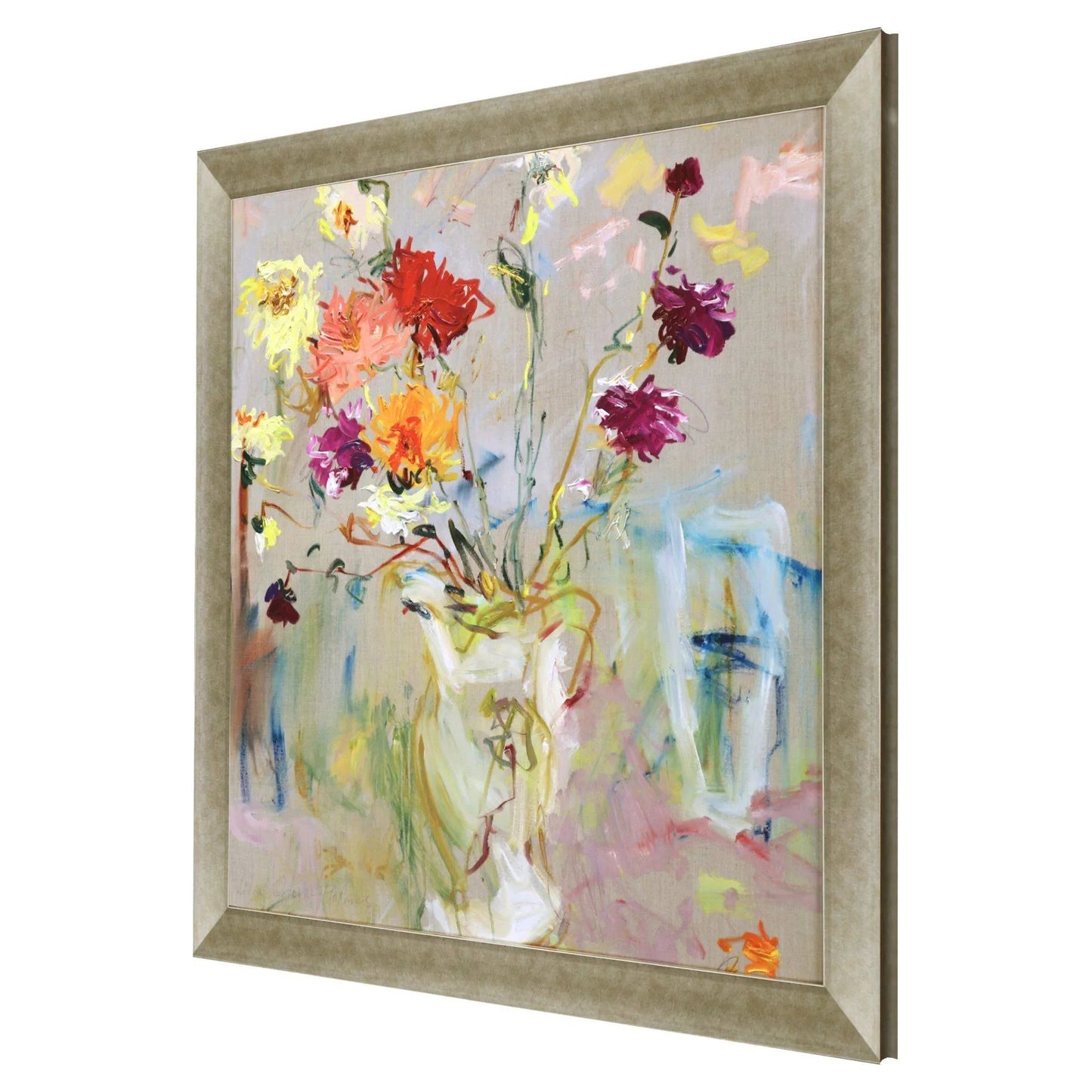 A Jug of Dahlias Multi Canvas Art