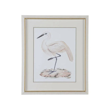 A White Heron Giclee Printed Artwork-Framed Wall Art-Chelsea House-Heron III-LOOMLAN