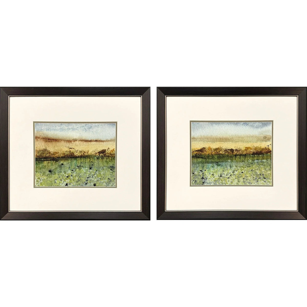 Abstract Vast Field Framed Wall Art 2PC