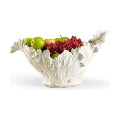 Acanthus Cream Leaf Bowl - LOOMLAN - Chelsea House - Boxes & Bowls