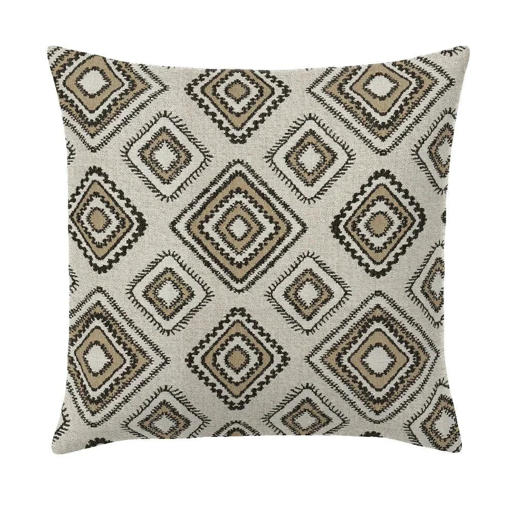 Accara Jute Handmade Outdoor Pillow-Outdoor Pillows-Earnest Collection-20" Square-LOOMLAN