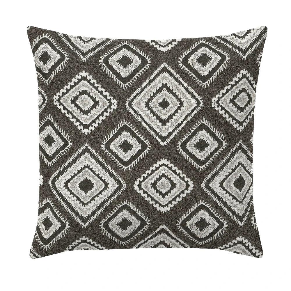 Accara Onyx Handmade Outdoor Pillow-Outdoor Pillows-Earnest Collection-20" Square-LOOMLAN
