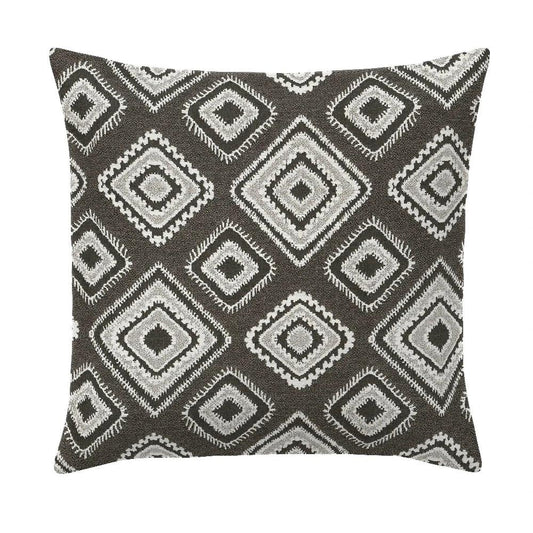 Accara Onyx Handmade Outdoor Pillow-Outdoor Pillows-Earnest Collection-20" Square-LOOMLAN