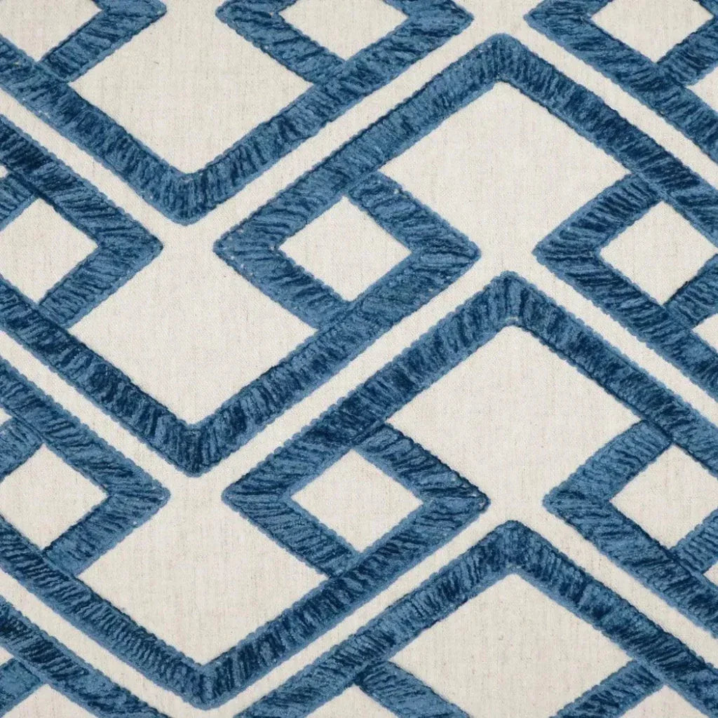 Accolade Blue Geometric Blue Large Throw Pillow Insert - LOOMLAN - D.V. Kap - Throw Pillows