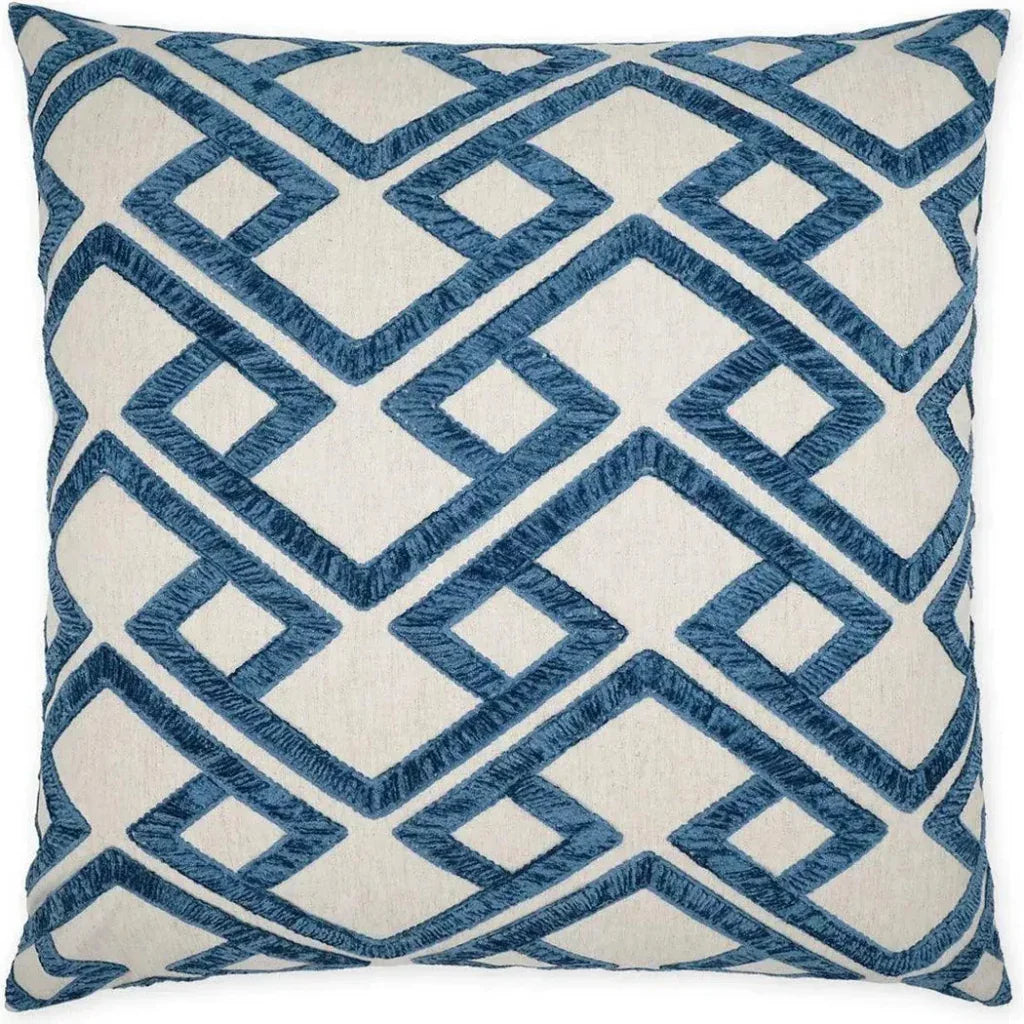 Accolade Blue Geometric Blue Large Throw Pillow Insert - LOOMLAN - D.V. Kap - Throw Pillows