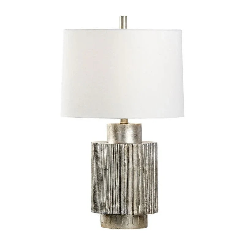 Adagio Antique Silver Leaf Finish Table Lamp - LOOMLAN - Wildwood - Table Lamps