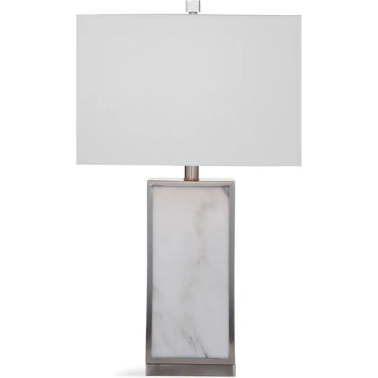 Adair Marble and Metal Grey Table Lamp - LOOMLAN - Bassett Mirror - Table Lamps