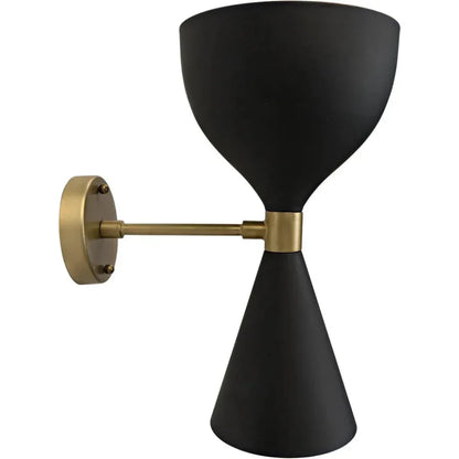 Aegeon Black Steel Sconce - LOOMLAN - Noir - Wall Sconces