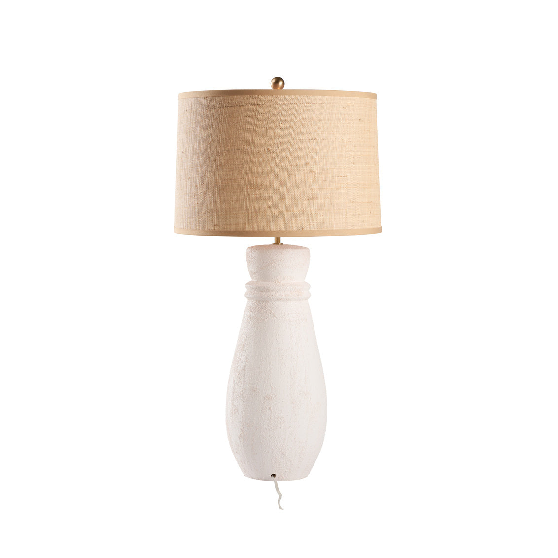 Agazio Italian White Ceramic Table Lamp