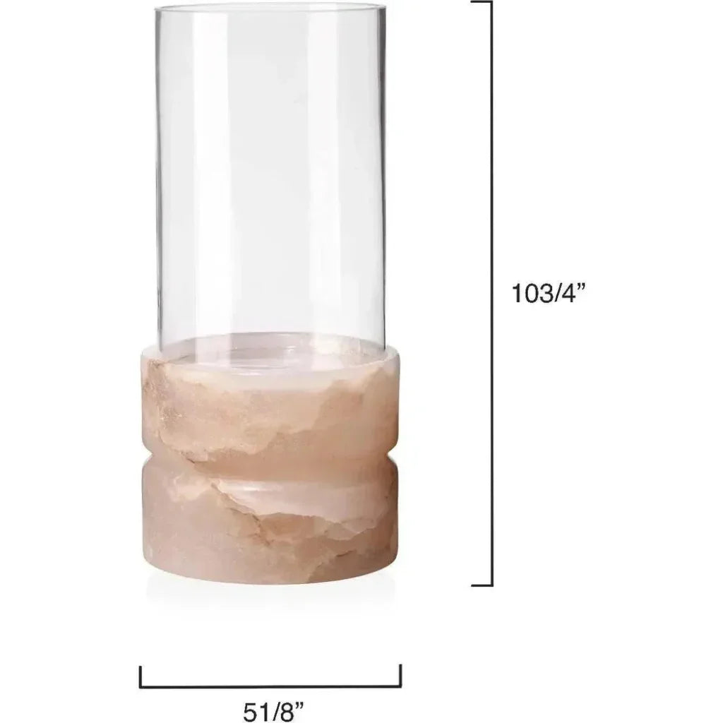 Charlotte Stacked Hurricane Candle Holder