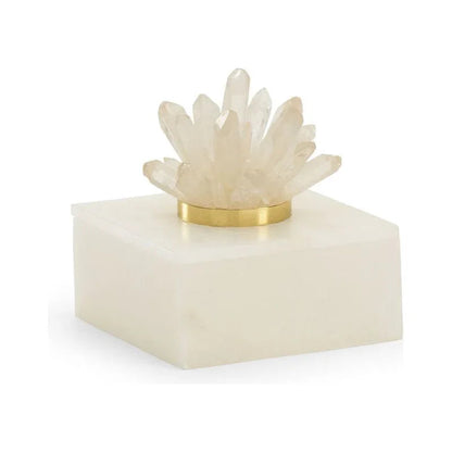 Alabaster Made White Box - LOOMLAN - Chelsea House - Boxes & Bowls