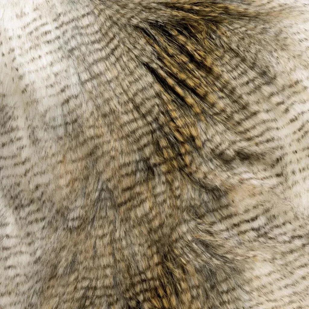 Alaskan Hawk Glam Faux Fur Large Throw Pillow Insert - LOOMLAN - D.V. Kap - Throw Pillows