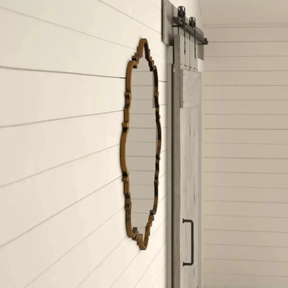 Albans Gold Round Mirror - Brass Wall Mirror - LOOMLAN - Jamie Young - Wall Mirrors