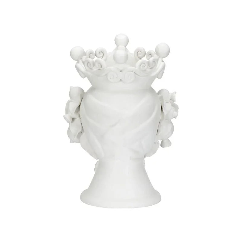 Albarado Male Head Design Ceramic Vase - LOOMLAN - Chelsea House - Vases & Jars