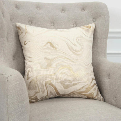 Alegro Goold Throw Pillow With Down Insert - LOOMLAN - LOOMLAN - Throw Pillows