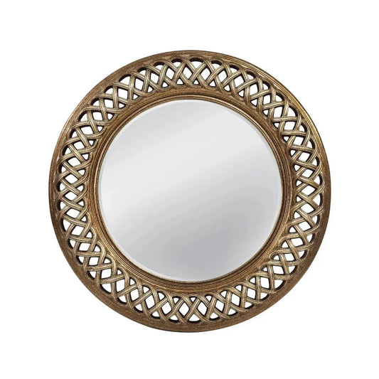 Alissa Polyurethane Gold Wall Mirror - LOOMLAN - Bassett Mirror - Wall Mirrors