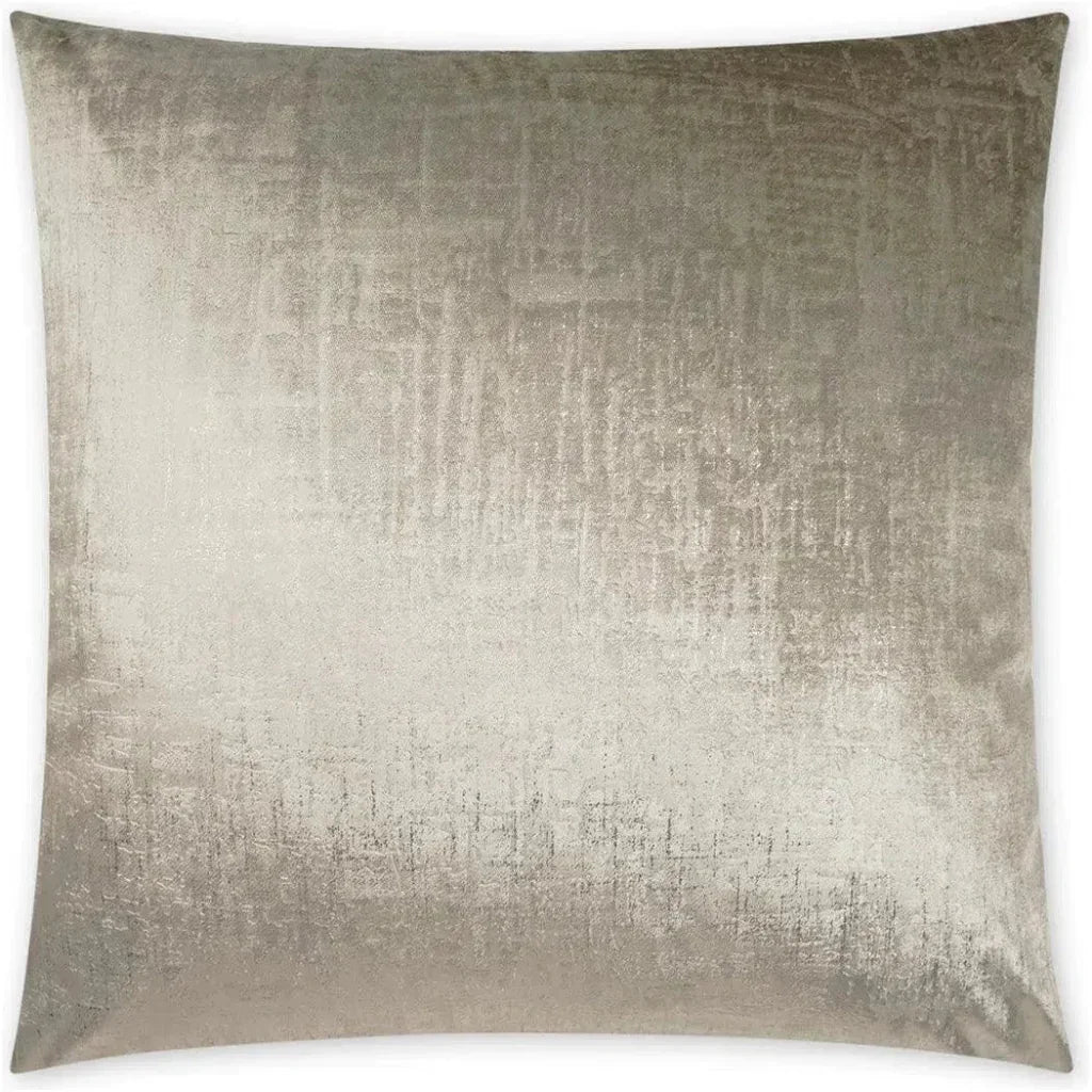 Alnwick Buff Glam Solid Taupe Large Throw Pillow Insert - LOOMLAN - D.V. Kap - Throw Pillows
