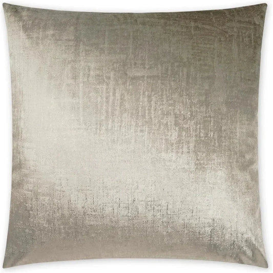 Alnwick Buff Glam Solid Taupe Large Throw Pillow Insert - LOOMLAN - D.V. Kap - Throw Pillows