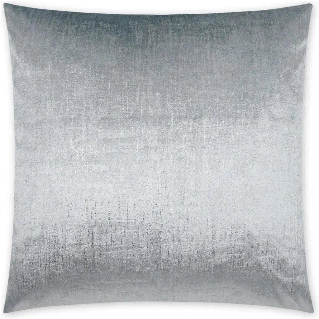 Alnwick Glam Solid Silver Large Throw Pillow Insert - LOOMLAN - D.V. Kap - Throw Pillows