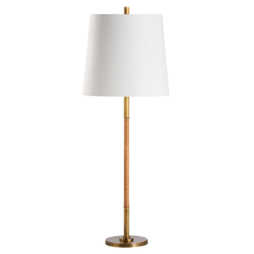 Amelia Rattan Warp Table Lamp
