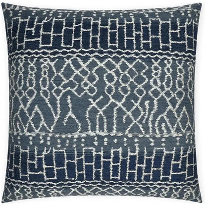 Andreozzi Indigo Blue Slate Blue Large Throw Pillow - LOOMLAN - D.V. Kap - Throw Pillows