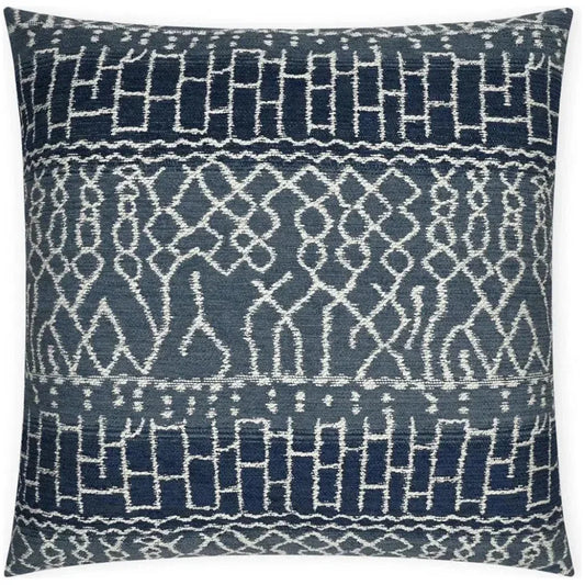 Andreozzi Indigo Blue Slate Blue Large Throw Pillow - LOOMLAN - D.V. Kap - Throw Pillows