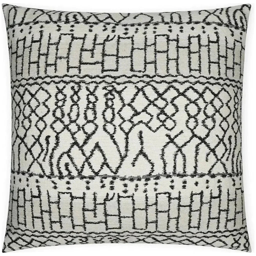 Andreozzi Tuxedo Global Black Large Throw Pillow Insert - LOOMLAN - D.V. Kap - Throw Pillows