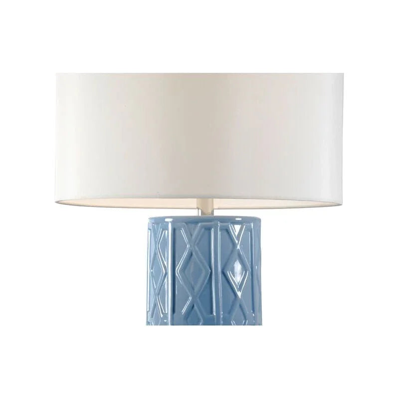 Andreu Blue Ceramic Made Table Lamp - LOOMLAN - Chelsea House - Table Lamps