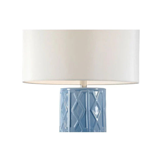 Andreu Blue Ceramic Made Table Lamp - LOOMLAN - Chelsea House - Table Lamps