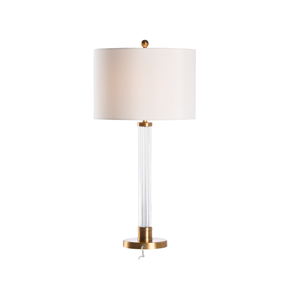 Andrews Vertical Crystal Rods Base Table Lamp
